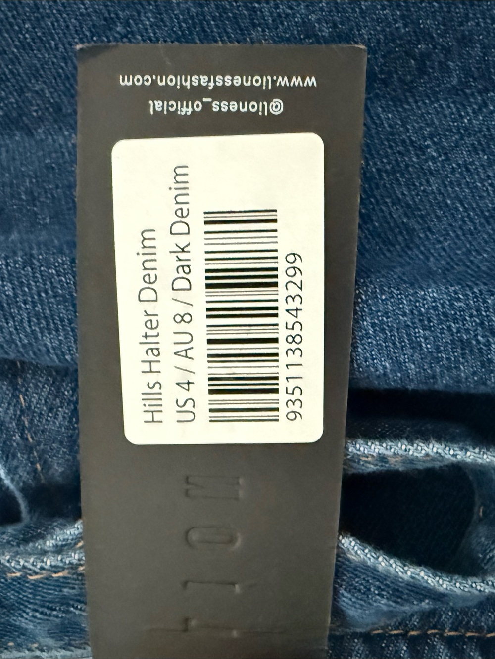 REVOLVE Lioness Dark Blue Denim Halter Vest - Picture 6 of 6